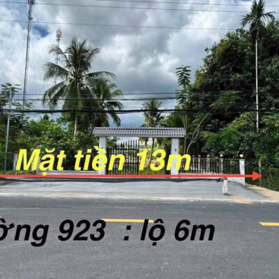 Bán Đất Mặt Tiền Lộ Vòng Cung – Gần Cầu Tây Đô, Phong Điền, Cần Thơ – Diện Tích 970m², Pháp Lý Chuẩn, Giá Tốt!