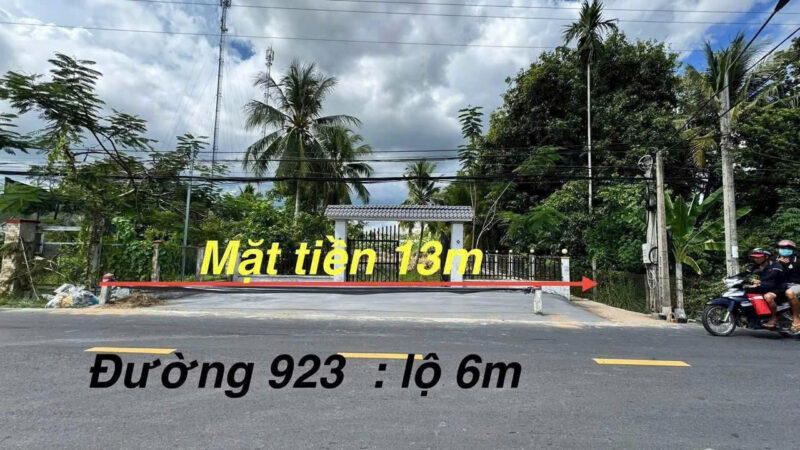 Bán Đất Mặt Tiền Lộ Vòng Cung – Gần Cầu Tây Đô, Phong Điền, Cần Thơ – Diện Tích 970m², Pháp Lý Chuẩn, Giá Tốt!