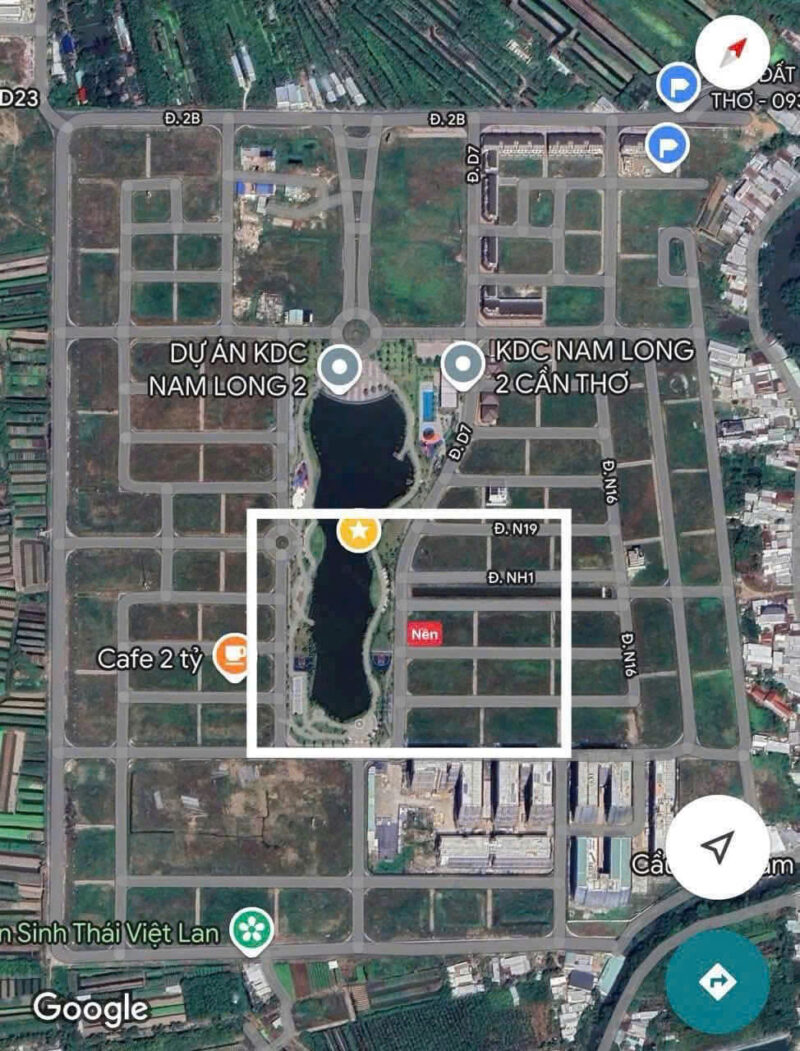 ❌GÓC ĐẸP❌  ☘️☘️☘️  BÁN NỀN GÓC 2 MẶT TIỀN NGAY HỒ CẢNH QUAN - KHU DÂN CƯ NAM LONG 2, P. HƯNG PHÚ, TP. CẦN THƠ.