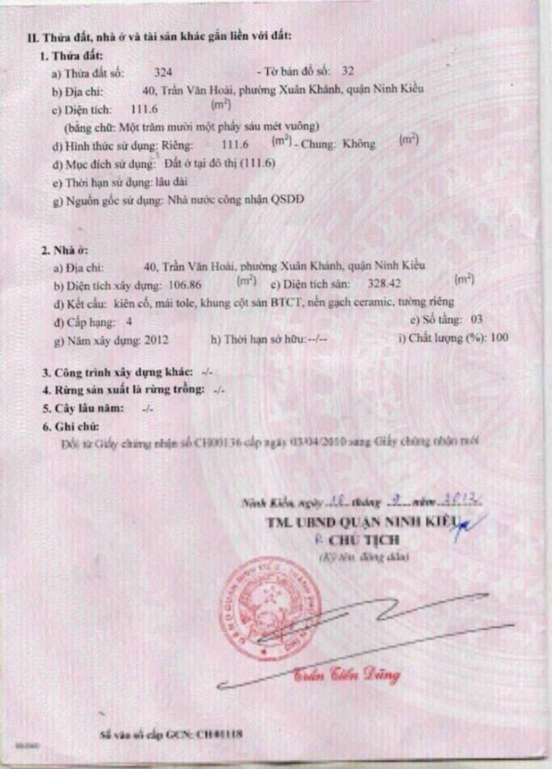 ❌HOT❌  ☘️☘️☘️  BÁN NHÀ MẶT TIỀN ĐƯỜNG TRẦN VĂN HOÀI, P.NINH KIỀU (P.XUÂN KHÁNH CŨ), TP.CẦN THƠ