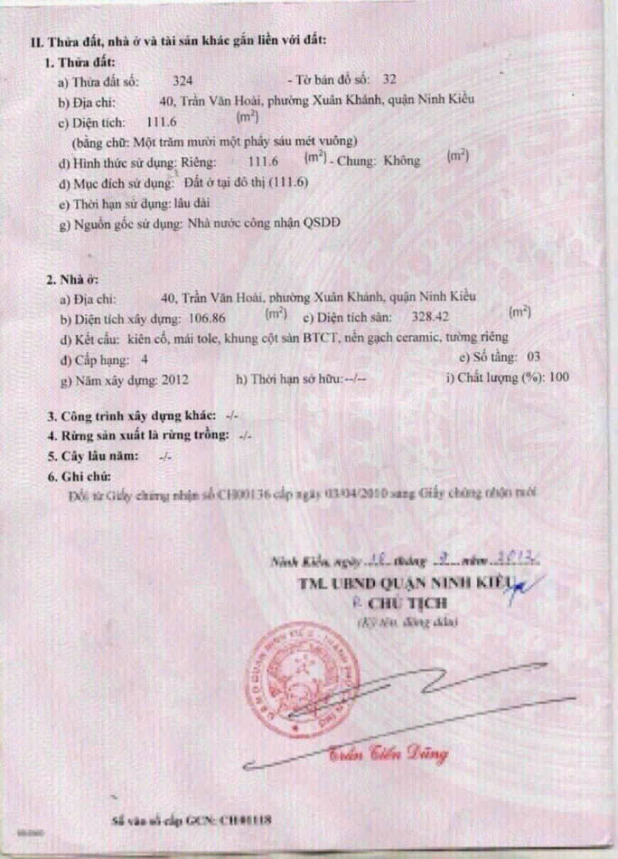 ❌HOT❌  ☘️☘️☘️  BÁN NHÀ MẶT TIỀN ĐƯỜNG TRẦN VĂN HOÀI, P.NINH KIỀU (P.XUÂN KHÁNH CŨ), TP.CẦN THƠ ❌HOT❌  ☘️☘️☘️  BÁN NHÀ MẶT TIỀN ĐƯỜNG TRẦN VĂN HOÀI, P.NINH KIỀU (P.XUÂN KHÁNH CŨ), TP.CẦN THƠ