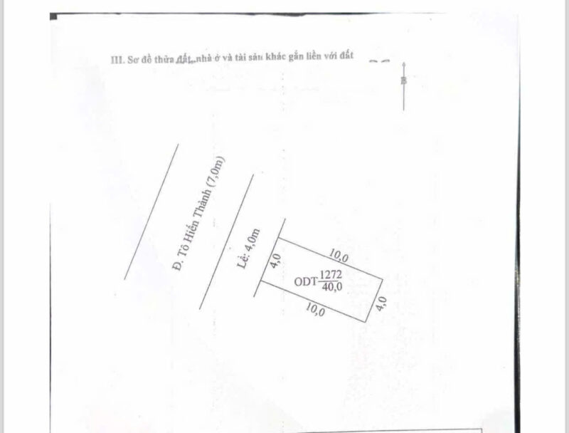 BÁN ĐẤT MẶT TIỀN TÔ HIẾN THÀNH – PHƯỜNG TÂN AN, TP. CẦN THƠ