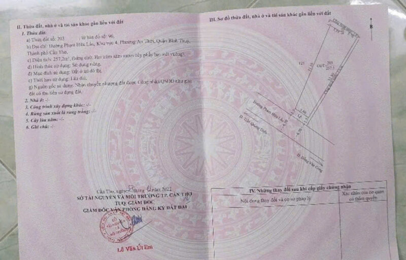 ☘️☘️☘️  NỀN VỊ TRÍ ĐẸP MẶT TIỀN ĐƯỜNG PHẠM HỮU LẦU, BÌNH THUỶ, CẦN THƠ